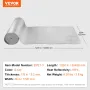 Double Reflective Insulation Roll, Foam Core Radiant Barrier, 3.2 mm 48 in x 100 ft, Double-Sided Aluminum Foil EPE Foam Heat Re