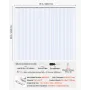 Strip Curtain PVC Door Curtain 243.8 cm x 243.8 cm Cooler Freezer Clear Plastic