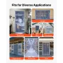Clear PVC Strip Curtain, 15 m Length x 20 cm Width, Plastic Door Strip Bulk Roll, Walk in Freezer Cooler Curtain Strips for Door
