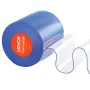 Clear PVC Strip Curtain, 15 m Length x 20 cm Width, Plastic Door Strip Bulk Roll, Walk in Freezer Cooler Curtain Strips for Door