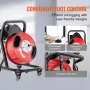 Drain Cleaner Machine 50ft x 1/2 tommer manuel Feed Snake Auger