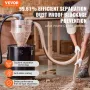 Cyclone Dust Separator m/ tank støvsuger separator 4 "til 50L