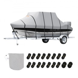 T Top Boat Cover, 7310-7920 mm Waterproof Trailerable T-Top Boat Cover, 600D Marine Grade PU Oxford, with Windproof Buckle