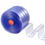 Clear PVC Strip Curtain, 45.7 m Length x 20 cm Width, Ribbed Plastic Door Strip Bulk Roll, Walk in Freezer Cooler Curtain Strips