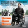 Kørestolsaluminiumslegering ultra-letvægt 18-i bredt sæde 250 kg