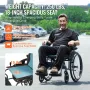 Kørestolsaluminiumslegering ultra-letvægt 18-i bredt sæde 250 kg