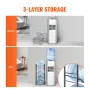 3 Tiers Water Jug Holder, 5 Gallon Water Bottle Holder, Single Row Water Bottle Rack for 3 Bottles, Heavy Duty Water Jug Rack fo
