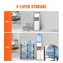 3 Tiers Water Jug Holder, 5 Gallon Water Bottle Holder, Double Row Water Bottle Rack for 6 Bottles, Heavy Duty Water Jug Rack fo
