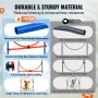 Dog Agility Training Equipment, 4 PCS Set with Adjustable High Hurdles,6 Weave Poles,Jump Ring,Square Pause Box,Whistle,Foldable