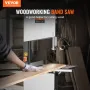 Band Saw, 13.39-Inch, 440-846 RPM Continuously Viable Benchtop Bandsaw, 1100W 1-1/2HP Motor 13" Cutting Height 109.45" Sawblade 