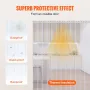 Strip Curtain PVC Door Curtain 2499.4 cm x 20.3 cm Roll Cooler Freezer Clear Plastic
