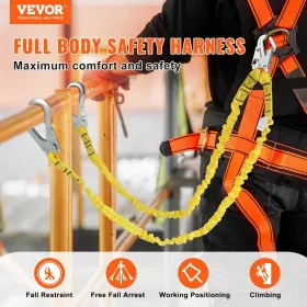 38 mm Sikkerhed lanyard 6ft (1,83 m) Fallbeskyttelse Lanyard 2