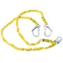 38mm Safety Lanyard, 6ft(1.83m) Fall Protection Lanyard with 2 Alloy Steel Snap Hooks, Retractable Safety Belt for Outdoor/Indoo