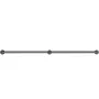 Pipe Stair Handrail, 213.4 cm Staircase Handrail, 199.6 kg Load Capacity Carbon Steel Pipe Handrail, Industrial Pipe Handrail wi