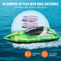 RC Boat 2.4 GHz fjernbetjening Racing Boat 12 km/t Kids Voksne