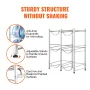 3 Tiers Water Jug Holder, 5 Gallon Water Bottle Holder, Double Row Water Bottle Rack for 6 Bottles, Heavy Duty Water Jug Rack fo