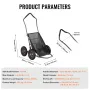 Foldning af hjorte vognspiltransportudstyr Dolly 500 lbs