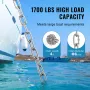 Boat Anchor Chain, 1/4" x 4', 1700 lbs. WLL/4800 lbs. BS, 316 Stainless Steel Marine Grade Anchor Lead Chain with Dual Lock Ring