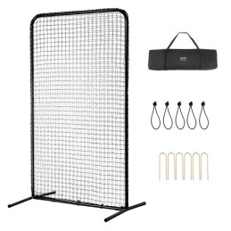 I Screen Baseball for Batting Cage, 7x4 ft Baseball Softball Safety Screen, Body Protector Portable Batting Screen with Carry