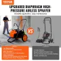 Vogn Airless Paint Sprayer Membran Maling Airless Sprayer 1700W