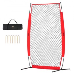 I Screen Baseball for Batting Cage, 7x4 ft Baseball & Softball Safety Screen, Body Protector Portable Batting Screen with Carry