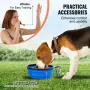 Dog Agility Training Equipment, 5 PCS Set with Adjustable High Hurdles,6 Weave Poles, Tunnel, Jump Ring, Pause Box, Whistle, Fol
