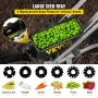 Garden Seeder, Metal Precision Garden Push Seeder med 6