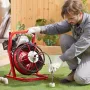 Dræner renere maskine dræning snegle 50ft x 3/8 tommer manual