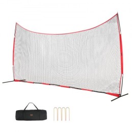 Barrikade backstop net, 20x10 ft kugle sportsbarriere netting, bærbart praksisudstyr med bærepose, beskyttelsesskærm til