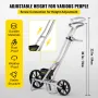 Garden Seeder, Metal Precision Garden Push Seeder With 6 Seed Plates, Walk-Behind Row Crop Planter, Manual Garden Lawn Spreader 