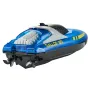 RC Boat, 2.4GHz 12 km/h, Remote Control Boat for Pools & Lakes, Racing Boat with LED Light, 2 Rechargeable Batteries, Whole Body