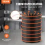 55 Gal Metaltrommelvarme 1300W 0-145â „‰ Justerbar m/ uafhængig
