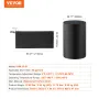 55 Gal Metaltrommelvarme 1300W 0-145â „‰ Justerbar m/ uafhængig