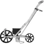 Garden Seeder, Metal Precision Garden Push Seeder With 6 Seed Plates, Walk-Behind Row Crop Planter, Manual Garden Lawn Spreader 