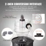 Cyclone Dust Separator, 4" Retrofit Cyclone Separator for Dust Collectors, ABS Dust Deputy With 2" Hole O.D. Connector & Hose fo