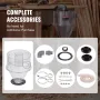 Cyclone Dust Separator, 4" Retrofit Cyclone Separator for Dust Collectors, ABS Dust Deputy With 2" Hole O.D. Connector & Hose fo