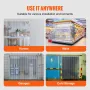 Strip Curtain PVC Door Curtain 4997.4 cm x 20.3 cm Roll Cooler Freezer Clear Plastic