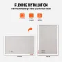 30"x20" White Cork Board with Linen Surface – Stylish Wall-Mounted Bulletin Board for Home, School, Office – Elegant & Functiona