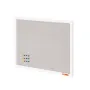 30 "X20" White Cork Board med Linen Surface Wall-Montered