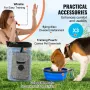Dog Agility Training Equipment, 7 PCS Set Upgrade w/ Adjustable High Hurdles,6 Weave Poles,2 Tunnels,Jump Ring,Pause Box,Whistle