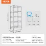 5 Tiers Water Jug Holder, 5 Gallon Water Bottle Holder, Double Row Water Bottle Rack for 10 Bottles, Heavy Duty Water Jug Rack f