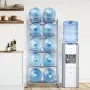 5 Tiers Water Jug Holder, 5 Gallon Water Bottle Holder, Double Row Water Bottle Rack for 10 Bottles, Heavy Duty Water Jug Rack f