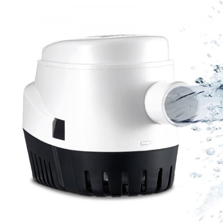 Bilge Pump, 1100GPH 12V Automatic Submersible Boat Bilge Water Pump with Float Switch, 29 mm Outlet Diameter, Small Boat Bilge