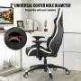 Office Chair Base Replacement, 28", 2500 lbs Static Load, Heavy Duty Universal Computer Desk Chair Stool Base Part with 5 Caster