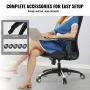 Office Chair Base Replacement, 28", 2500 lbs Static Load, Heavy Duty Universal Computer Desk Chair Stool Base Part with 5 Caster