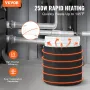 18.93 L Metal Drum Heater 250W 0-63°C Adjustable w/ Independent Thermostat