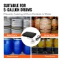 5 gal metal trommevarmer 250W 0-145â „‰ Justerbar m/ uafhængig