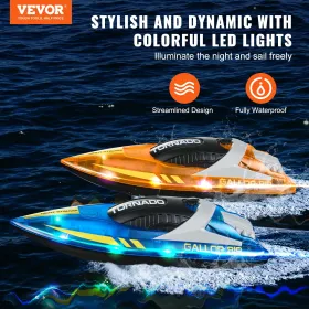 2 pcs RC Boat 2,4 GHz fjernbetjening Racing Boat 12 km/t Børn
