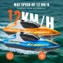 2 pcs RC Boat 2,4 GHz fjernbetjening Racing Boat 12 km/t Børn