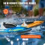 RC Boat, 2 Pack 2.4GHz 12 km/h, Remote Control Boat for Pools & Lakes, Racing Boat with LED Light, 4 Rechargeable Batteries, Who